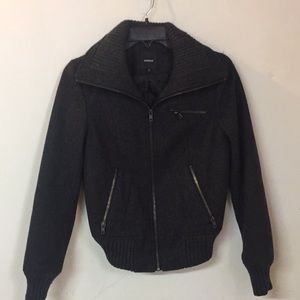 Express charcoal wool coat. Size XS